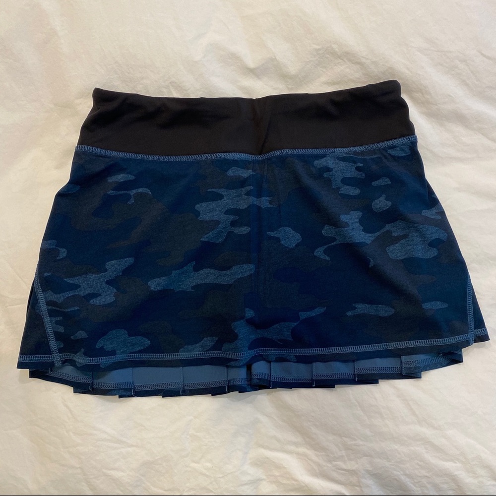 Lululemon Pace Setter Skirt Camo Oil Slick Blue